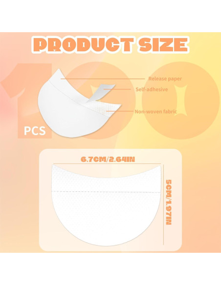 100 Pcs Cinta de Maquillaje para Sombra de Ojos FdcLixuvol