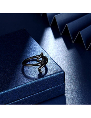 Anillo Ajustable de Gato Lindo Beautlace 18K Oro/Plata