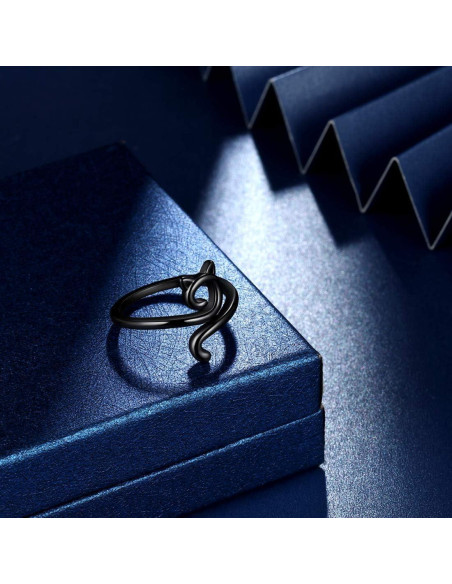 Anillo Ajustable de Gato Lindo Beautlace 18K Oro/Plata