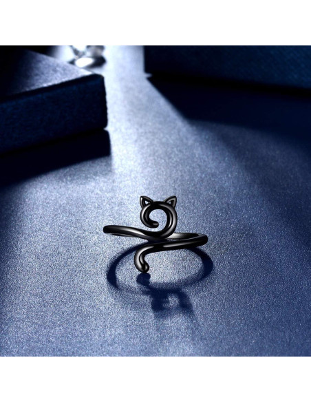 Anillo Ajustable de Gato Lindo Beautlace 18K Oro/Plata
