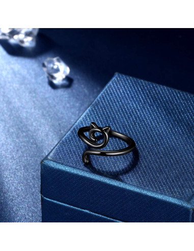 Anillo Ajustable de Gato Lindo Beautlace 18K Oro/Plata
