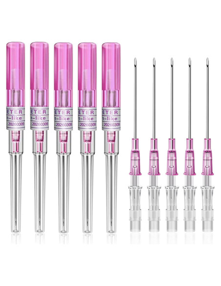 Agujas de Perforación de Catéter Desechables 20G - 10 Piezas