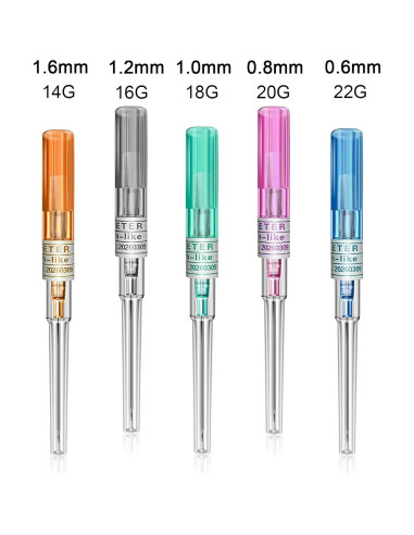 Agujas de Perforación de Catéter Desechables 20G - 10 Piezas