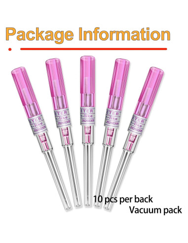 Agujas de Perforación de Catéter Desechables 20G - 10 Piezas