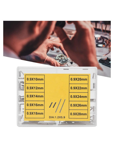 Pasadores de Tuberías de Reloj Acero Antioxidante 10 Tipos