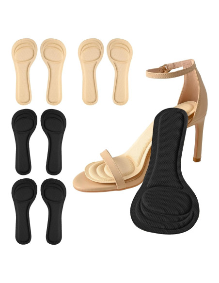 Plantillas para Tacones Altos XINIFOOT 4 Pares Ajustables