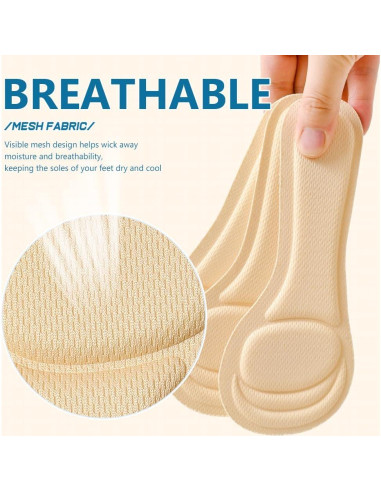 Plantillas para Tacones Altos XINIFOOT 4 Pares Ajustables