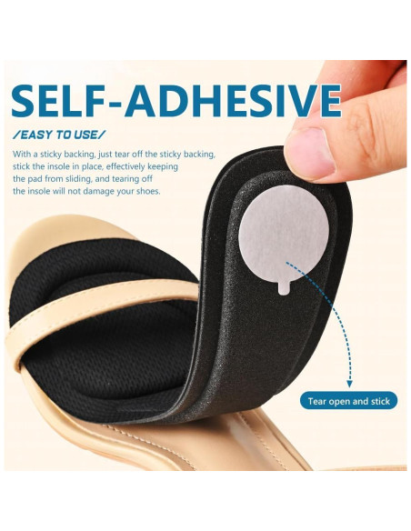 Plantillas para Tacones Altos XINIFOOT 4 Pares Ajustables