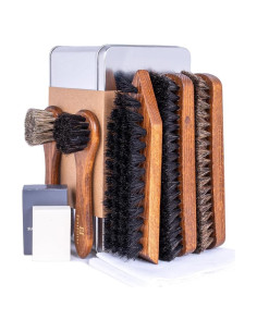 Juego de Cepillos de Cuidado de Zapatos FootFitter Premium