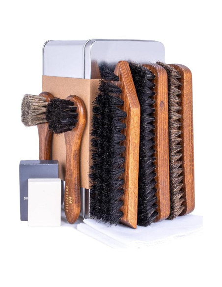 Juego de Cepillos de Cuidado de Zapatos FootFitter Premium