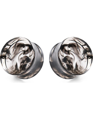 Set de 16 Piezas de Acrílico y Acero Inoxidable TBOSEN - Tapones y Túneles 0g a 25mm