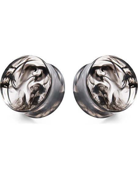 Set de 16 Piezas de Acrílico y Acero Inoxidable TBOSEN - Tapones y Túneles 0g a 25mm