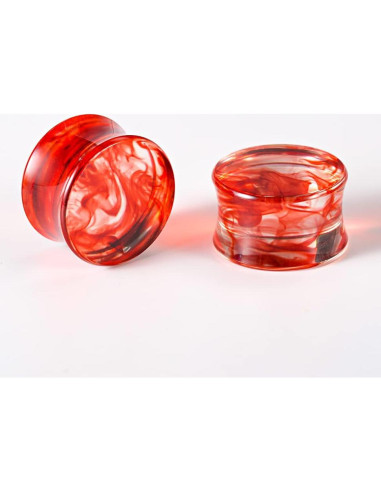 Set de 16 Piezas de Acrílico y Acero Inoxidable TBOSEN - Tapones y Túneles 0g a 25mm