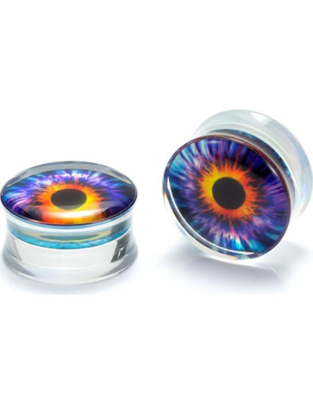 Set de 16 Piezas de Acrílico y Acero Inoxidable TBOSEN - Tapones y Túneles 0g a 25mm