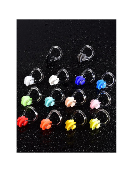 SATINIOR 14 Piezas Tapones Nasales Silicona Impermeables para Nadar