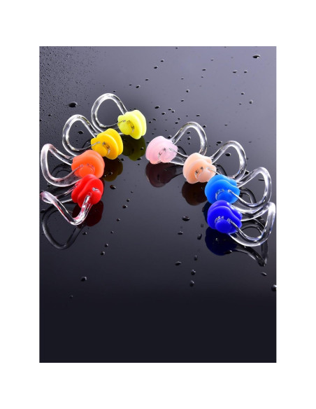 SATINIOR 14 Piezas Tapones Nasales Silicona Impermeables para Nadar