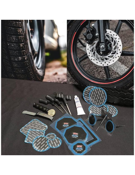 Parches de Reparación PAX 20 Pcs 50x50mm para Neumáticos