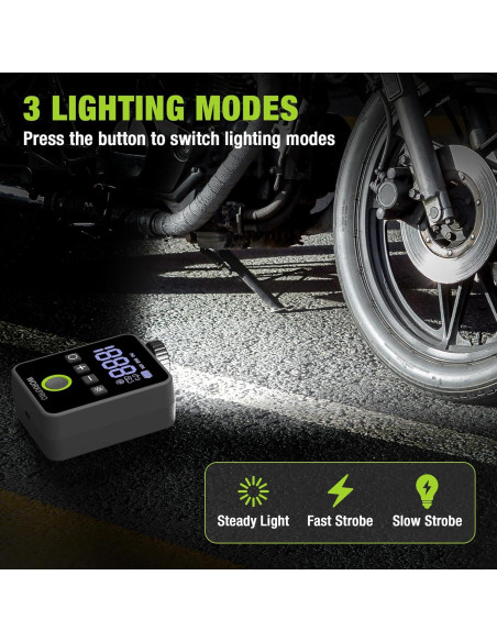 Bomba de Neumáticos Eléctrica WORKPRO Mini 140 PSI Portátil