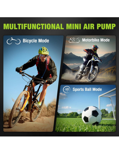 Bomba de Neumáticos Eléctrica WORKPRO Mini 140 PSI Portátil