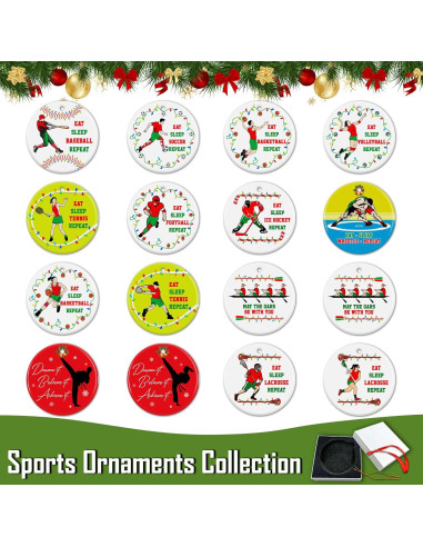 Adorno de Navidad Lacrosse Masculino TRUMPETIC 9.4x9.3cm