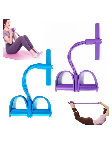 Banda de Resistencia Fitness Genérico 21 Bandas 4 Tubos Ajustables