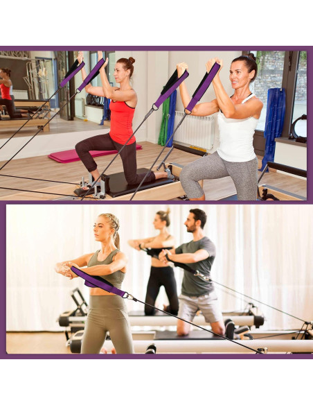 Correas de Pilates TOBWOLF Doble Bucle Acolchadas 18x13cm