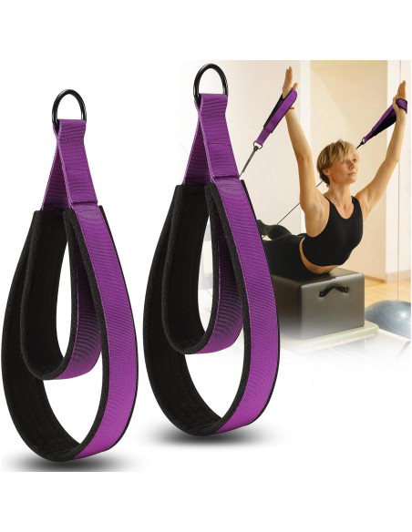 Correas de Pilates TOBWOLF Doble Bucle Acolchadas 18x13cm