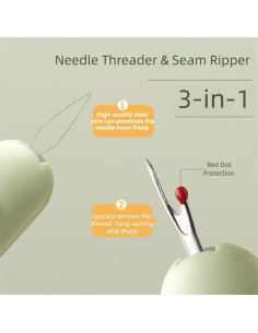 Enhebrador Automático Narottl 3 en 1 con Cortador y Almacenamiento 2