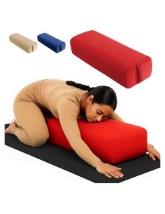 Almohada de Yoga LeelaShanti Roja 69.85x30.48x20.32 cm