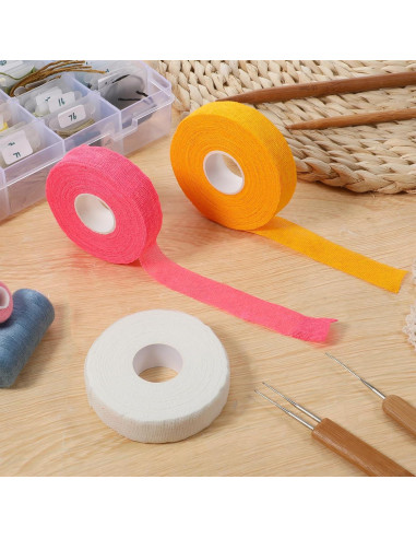 Cinta Protectora de Dedo Autoadhesiva Apausvcm - 3 Rollos 1.9cm x 14m