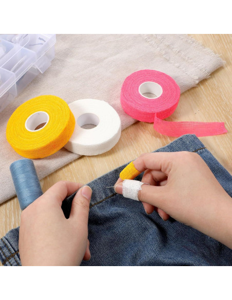 Cinta Protectora de Dedo Autoadhesiva Apausvcm - 3 Rollos 1.9cm x 14m