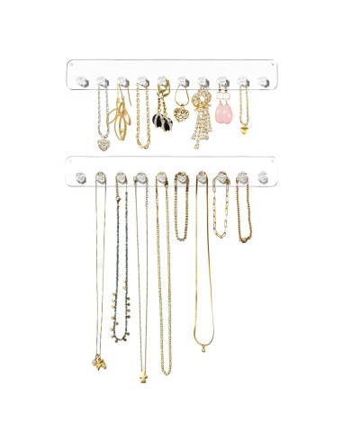Organizador de Collares Boxy Concepts - 2 Piezas Montaje en Pared