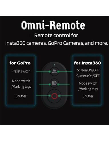 Control Remoto Bluetooth Jakoly para Cámaras de Acción