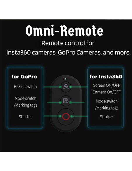 Control Remoto Bluetooth Jakoly para Cámaras de Acción
