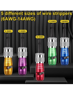 Destripador de Cables CiLmirsac AWG 6-14, Herramienta para Taladro 2