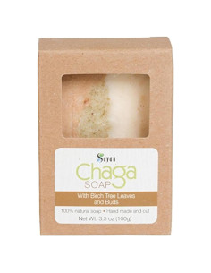 Jabón Natural de Chaga Sayan con Hojas de Abedul - 99.22 g