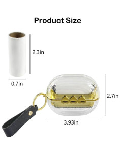 Juego de 2 Rodillos de Pelusa Portátiles Esamploe Verde Gris 2