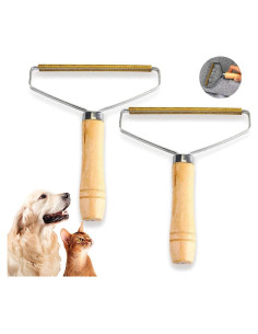 Juego de 2 Removedores de Pelusa Portátiles YAOGNAHS - Doble Cara