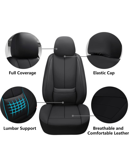 Cubiertas de Asiento de Coche Isen-CoverAuto DL03 Negras