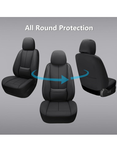 Cubiertas de Asiento de Coche Isen-CoverAuto DL03 Negras