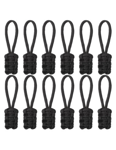 MBAIYO 12 Tiradores de Cremallera de Nylon Antideslizante