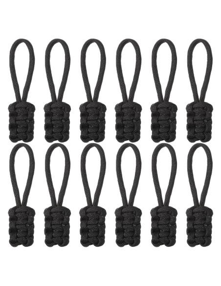 MBAIYO 12 Tiradores de Cremallera de Nylon Antideslizante