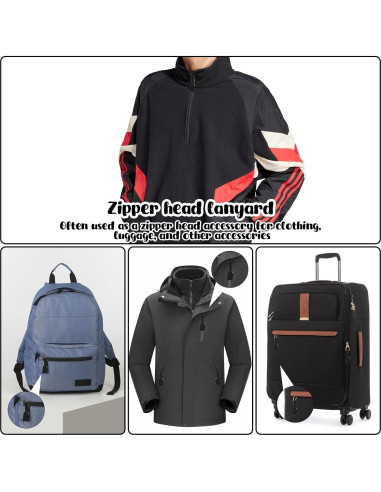 MBAIYO 12 Tiradores de Cremallera de Nylon Antideslizante