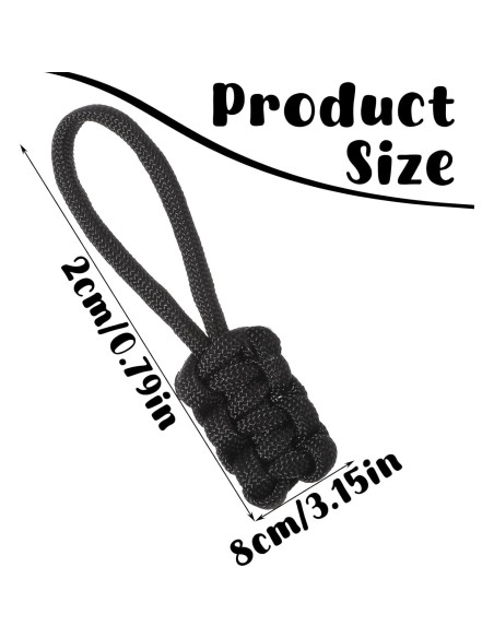 MBAIYO 12 Tiradores de Cremallera de Nylon Antideslizante