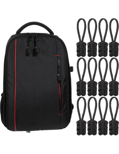 MBAIYO 12 Tiradores de Cremallera de Nylon Antideslizante