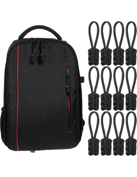 MBAIYO 12 Tiradores de Cremallera de Nylon Antideslizante