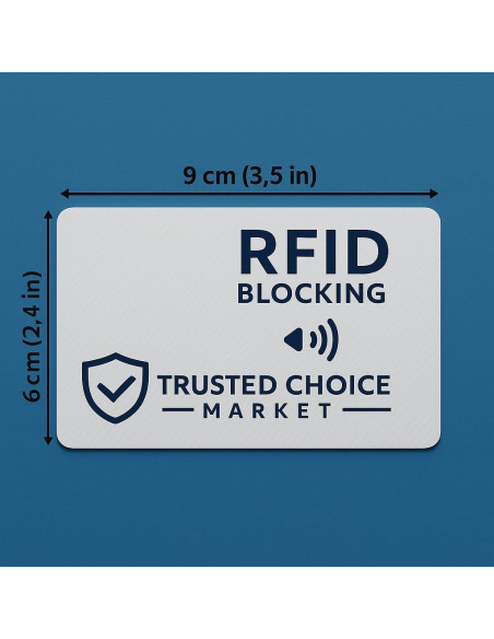 Tarjetas Bloqueadoras RFID 6-Pack Trusted Choice - Protección NFC