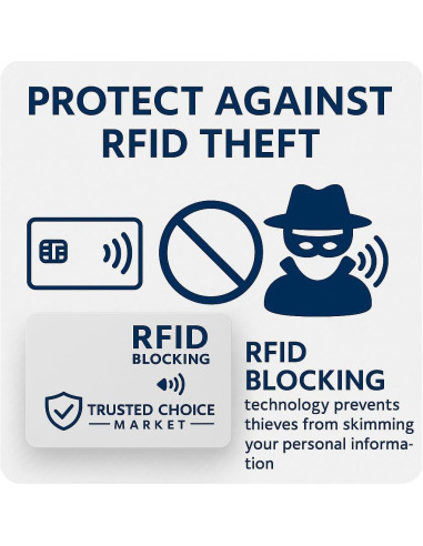 Tarjetas Bloqueadoras RFID 6-Pack Trusted Choice - Protección NFC