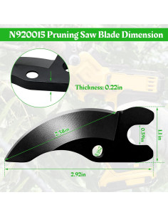 Hoja de Sierra de Poda N920015 Showingo para Dewalt 20V 2