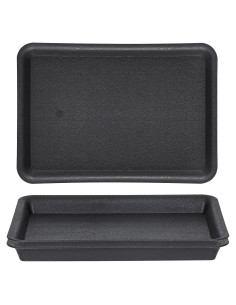 Bandeja de Drenaje para Macetas GREANER 33 cm Negra - 3 Piezas